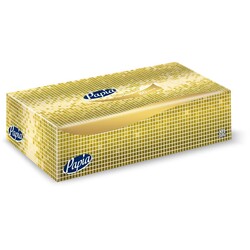 Papia Sarı Maksi Kutu Mendil - Çift Katlı - 80 Yaprak - 24 Paket - 21cm x 21cm - Papia