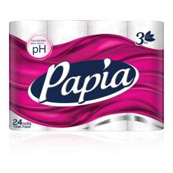 Papia Tuvalet Kağıdı 3 Katlı 24'lü (Tanışma Fiyatı) - Papia