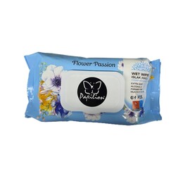 Papilion Islak Havlu Çiçek Tutkusu Mavi 64'lü - Papilion