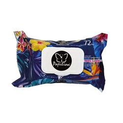 Papilion Islak Havlu Tropic Flower 72`li - Papilion