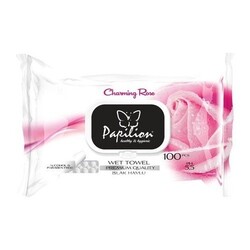 Papilion Islak Havlu Güllü 100 lü Paket - 