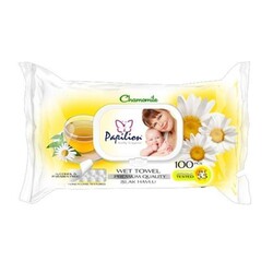 Papilion Islak Havlu Papatya 100 lü Paket - 