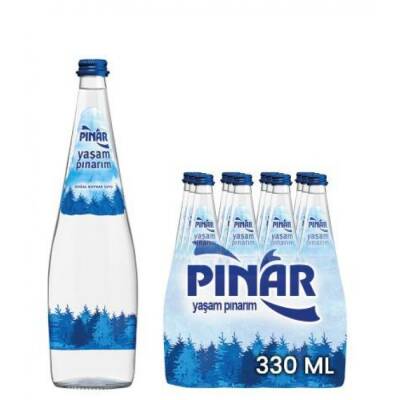 Pınar Cam Şişe Su 330 ml 12'li - 1