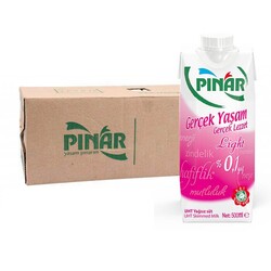 Pınar Süt Light 500 ml 12`li - Pınar