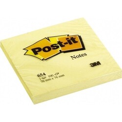 Post-it Yapışkanlı Not Kağıdı Sarı 76*76 mm - Post-it