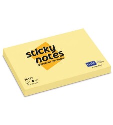 Kraf Post-it Yapışkanlı Not Kağıdı Sarı 76x127 mm - Kraf