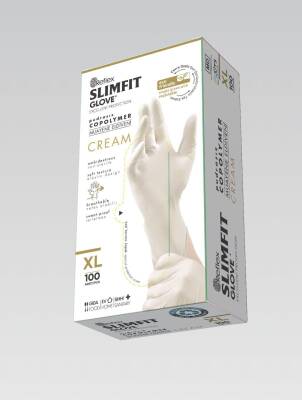 Reflex Slimfit Pudrasiz Krem Eldiven XL Beden 100′lü - 1