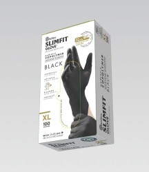 Reflex Slimfit Pudrasiz Siyah Eldiven XL Beden 100′lü - Reflex