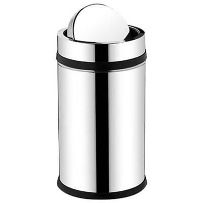 Rulopak Döner Kapaklı Paslanmaz Çöp Kovası 11 Lt - 1