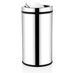 Rulopak Paslanmaz Döner Kapak Çöp Kovası 8 Litre - Rulopak