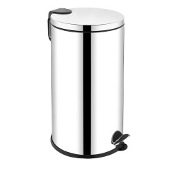 Rulopak Pedallı Paslanmaz Çöp Kovası 30 Litre - Rulopak