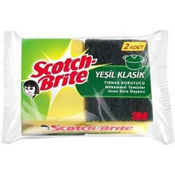 Scotch Brite Tırnak Koruyuculu Yeşil Sünger 2`li - Scotch-Brite