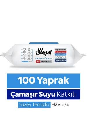 Sleepy Yüzey Temizleyici Mendil Çamaşır Sulu 100'lü - 1