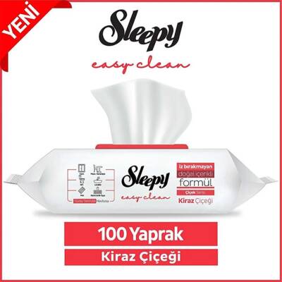 Sleepy Yüzey Temizlik Havlusu Kiraz Çiçeği 100'lü - 2