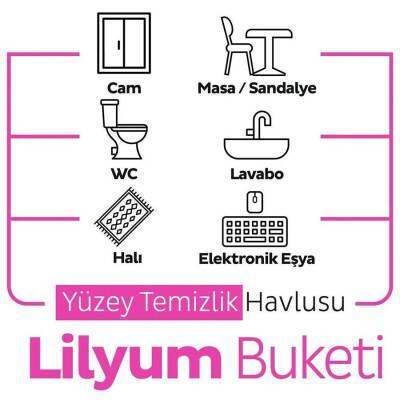 Sleepy Yüzey Temizlik Havlusu Lilyum Buketi 100'lü - 4