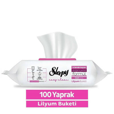 Sleepy Yüzey Temizlik Havlusu Lilyum Buketi 100'lü - 1