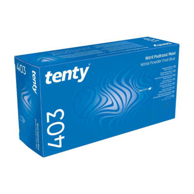 Tenty 403 Nitril Pudrasız Muayene Eldiveni XL Beden - 1