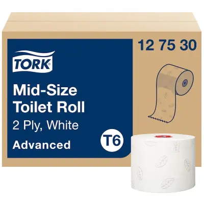 Tork 127530 Advanced Çift Rulo Tuvalet Kağıdı 100 Mt 27'li Rulo - 1