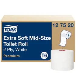 Tork 127520 Çift Rulo Tuvalet Kağıdı Premium 90 Mt 27'li Rulo - 1