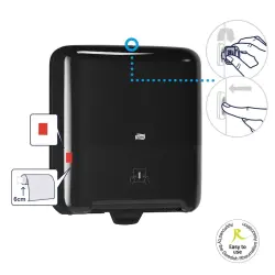 Tork 551008 Matic Hareketli Kağıt Havlu Rulo Dispenseri Siyah - 6