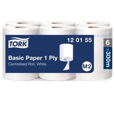 Tork Matic İçten Çekmeli Kağıt Havlu - Tek Katlı - 300 metre - 6`lı Rulo - 20cm - 1
