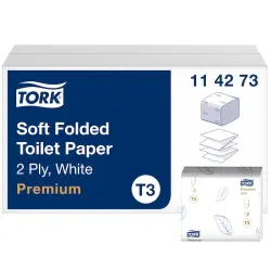 Tork 114273 C Katlamalı Tuvalet Kağıdı Premium 252 Yapraklı 30 Paket - 1