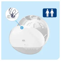 Tork 681000 Smartone® Mini Tuvalet Kağıdı Dispenseri Beyaz - 7