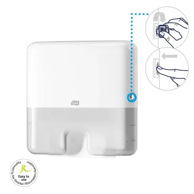 Tork 552100 Xpress Mini Z Katlı Kağıt Havlu Dispenseri Beyaz - 6