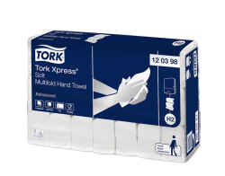Tork Xpress Z Katlı Kağıt Havlu Advanced - Çift Katlı - 180 Yaprak - 21 Paket - 21,2cm x 25,5cm - Tork
