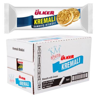 Ülker Kremalı Sandviç Bisküvi 61g 24'lü - 1