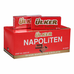 Ülker Napoliten Çikolata Sütlü 33 Gr 20`li - Ülker
