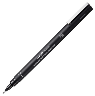 Uni-Ball Drawing Pen PIN10-200 1.0 Siyah - 1